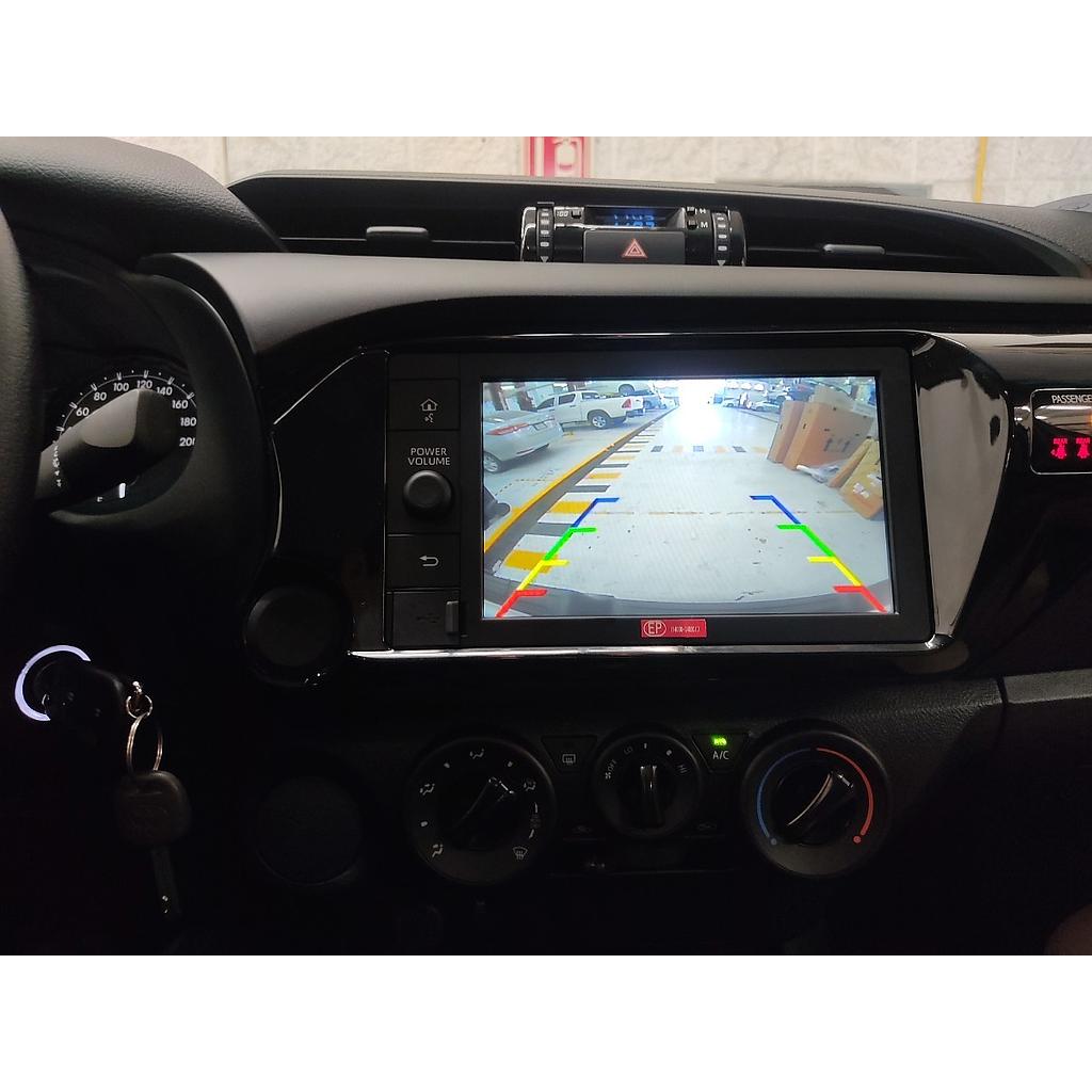 CAMARA PORTAPLACA + ARNES TOYOTA HILUX 23