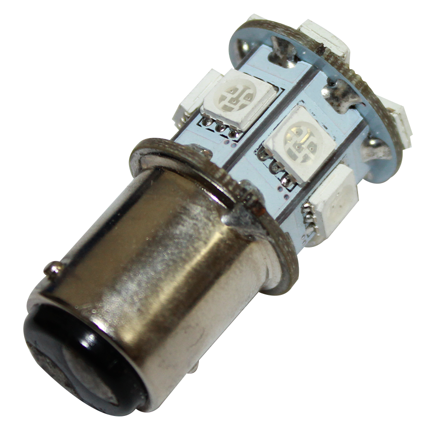 BOMBILLA LED / SOCKET 1157 / 13 LED AMARILLA