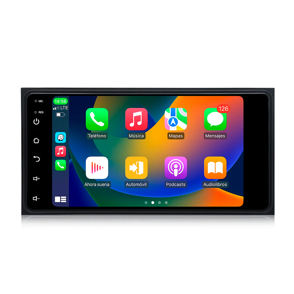 RADIO PARA TOYOTA UNIVERSAL 4+64 CON CARPLAY Y ANDROID AUTO