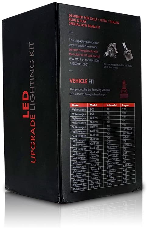 LUCES LED WOLKSWAGEN H7 3000 L