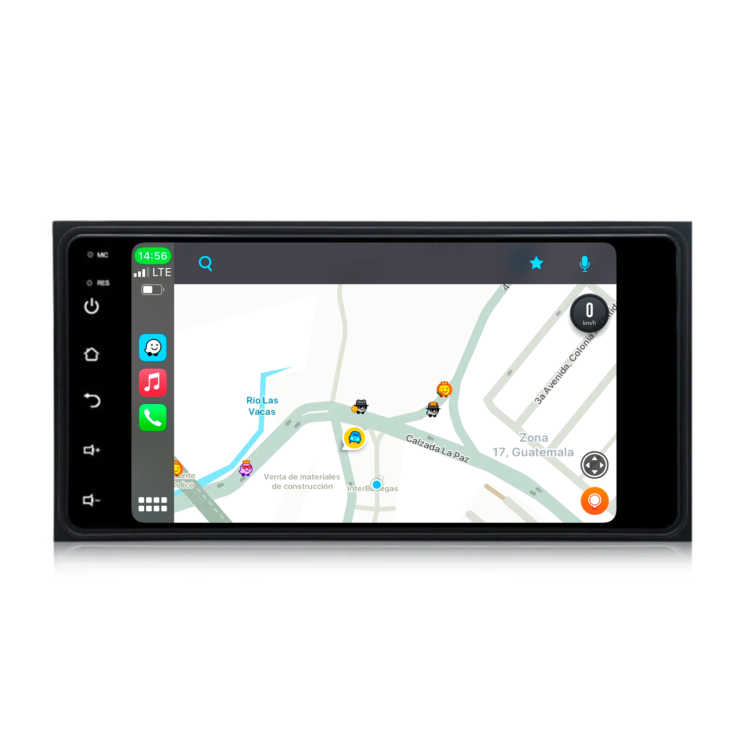 RADIO PARA TOYOTA UNIVERSAL 4+64 CON CARPLAY Y ANDROID AUTO