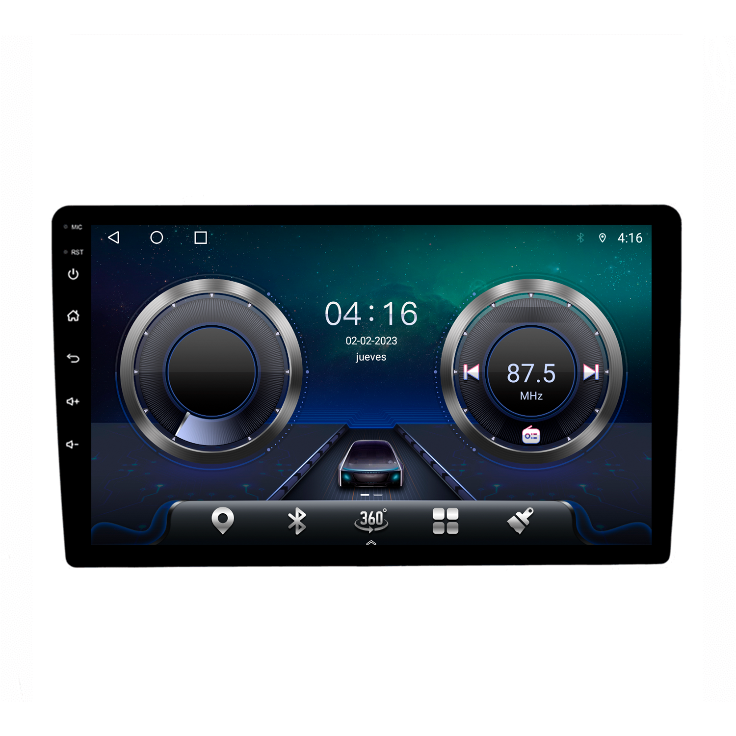 RADIO ANDROID 9" 8+128 CON CÁMARA 360