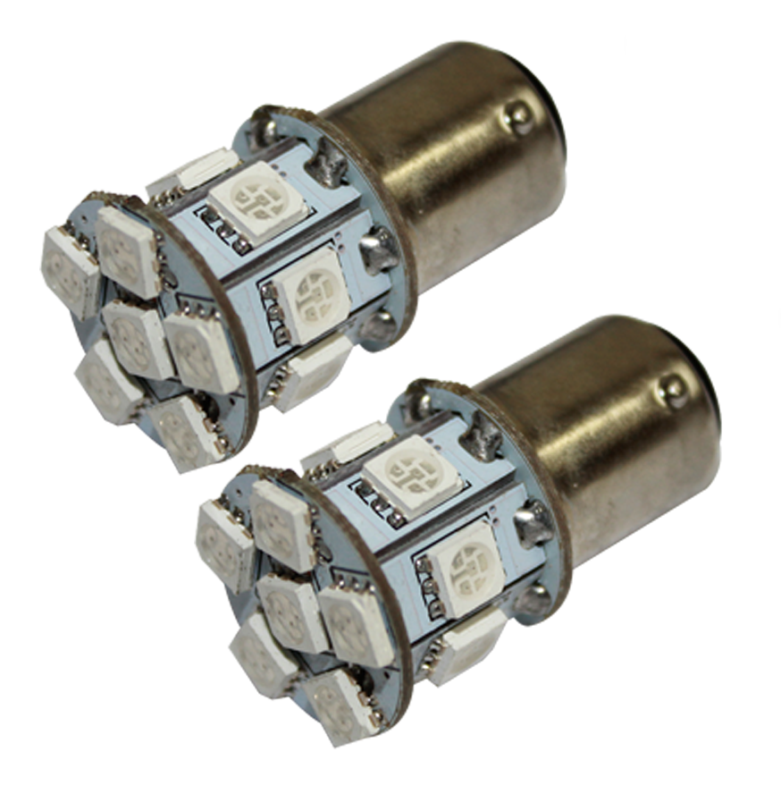 BOMBILLA LED / SOCKET 1157 / 13 LED AMARILLA