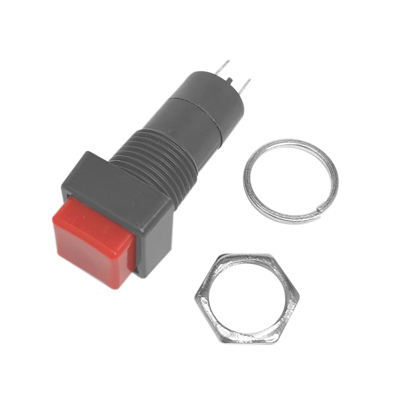 SWITCH CUADRADO ROJO TIPO PULS