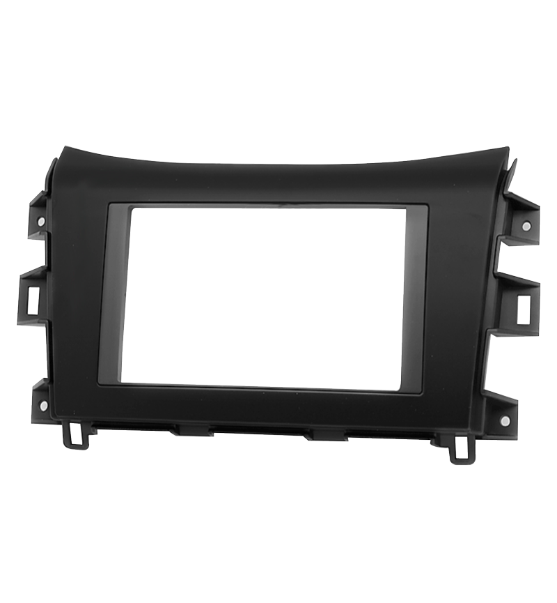 KIT 2-DIN NISSSAN NP300, NAVARA, FRONTIER 2014-16/ RENAULT ALASKAN 2016+ BLACK GLOSS