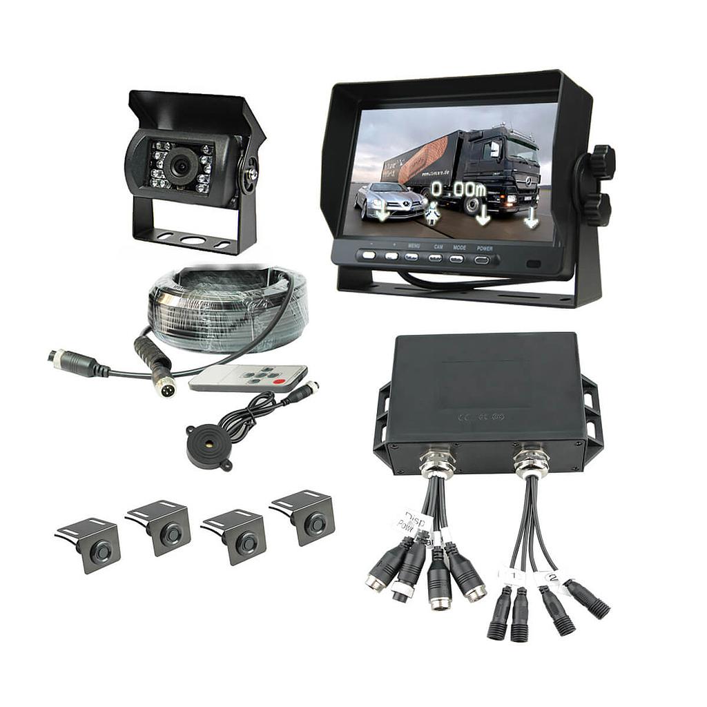 KIT DE SENSORES + CAMARA Y MONITOR, &quot;VEHICULOS PESADOS &quot;
