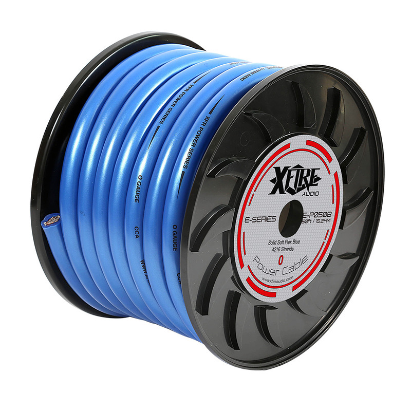 CABLE CALIBRE 0 AZUL XFIRE AUDIO (METRO)