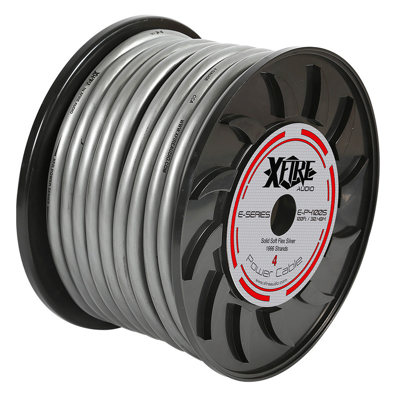 CABLE CALIBRE 4 PLATEADO XFIRE AUDIO (METRO)