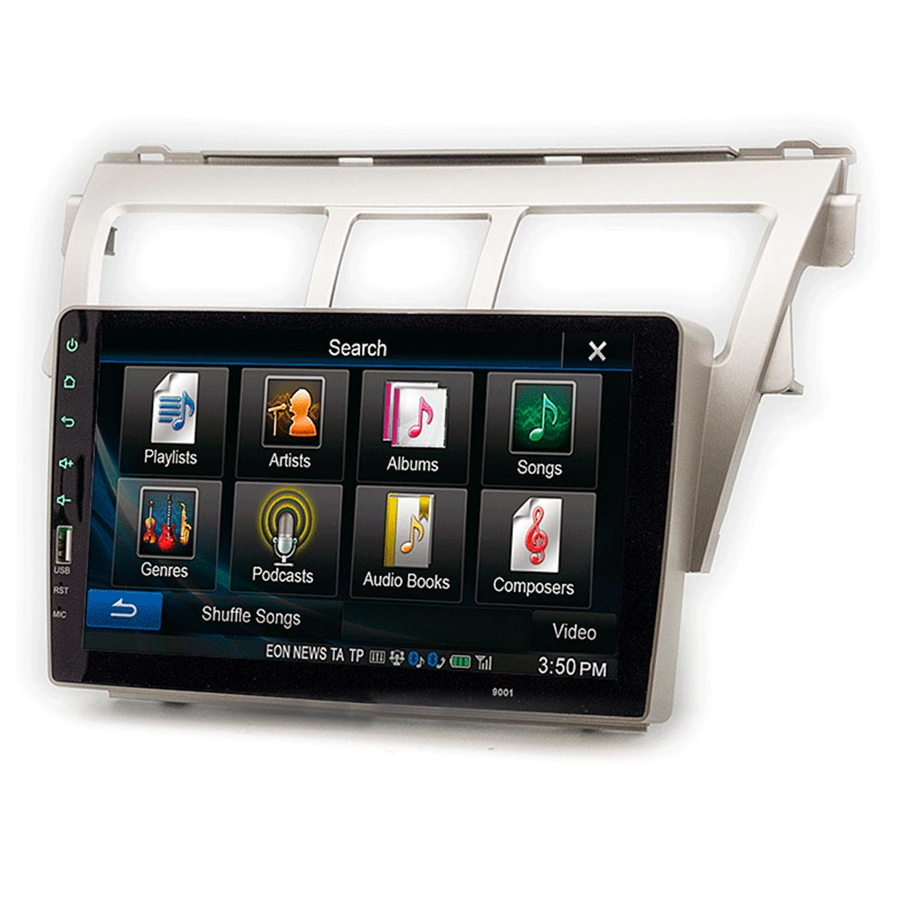 DASHKIT TOYOTA VIOS 2007+, BELTA 2005-08, YARIS SEDAN 2006-12 (PLATEADO) 9"