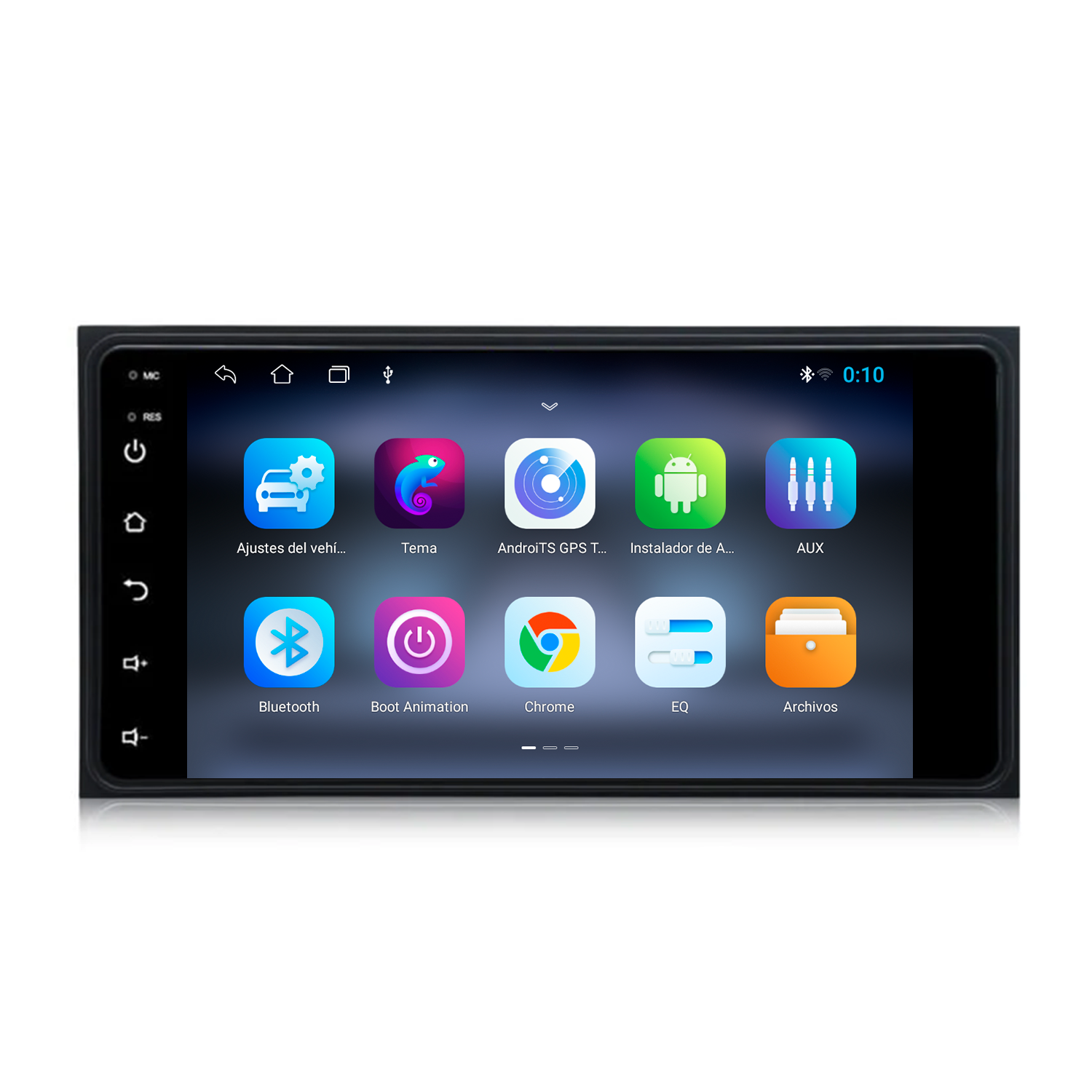 RADIO PARA TOYOTA UNIVERSAL 4+64 CON CARPLAY Y ANDROID AUTO