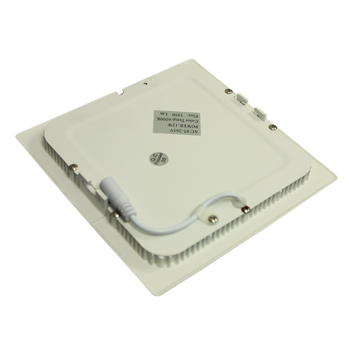 LAMPARA LED CUADRADA 12W 6.5K AC